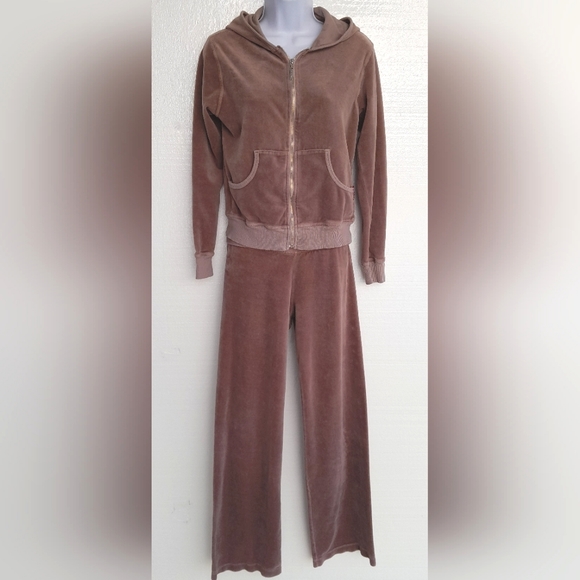 Hard Tail Pants & Jumpsuits Vintage Hard Tail Velour Flare Low Rise